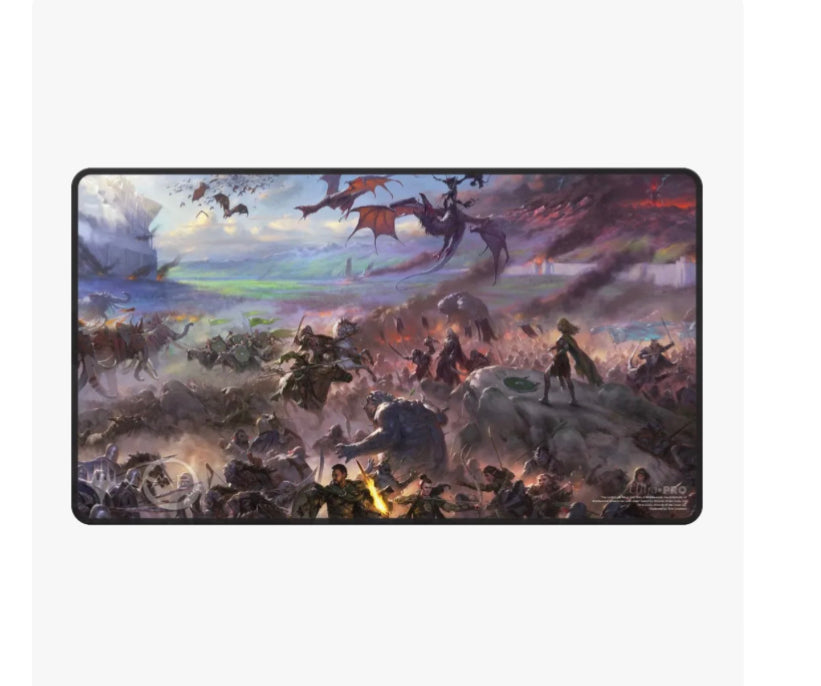 The Lord of the Rings: Tales of Middle-earth Borderless Scene Black Stitched Standard Gaming Playmat for Magic: The Gathering - Ultra Pro Playmats