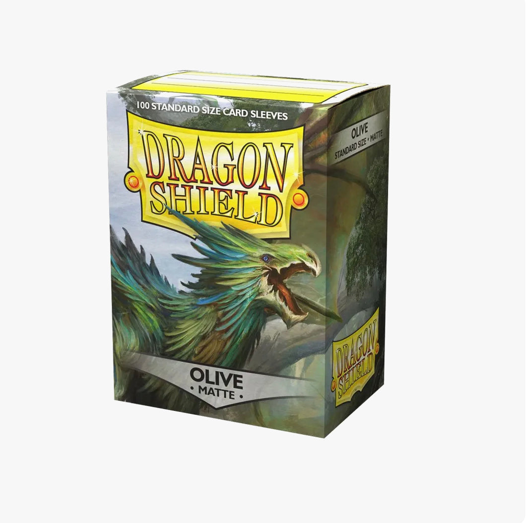 Dragon Shield Matte Sleeves - Olive (100-Pack) - Dragon Shield Card Sleeves