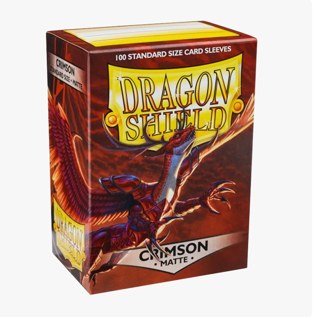 Dragon Shield Matte Sleeves - Crimson (100-Pack) - Dragon Shield Card Sleeves