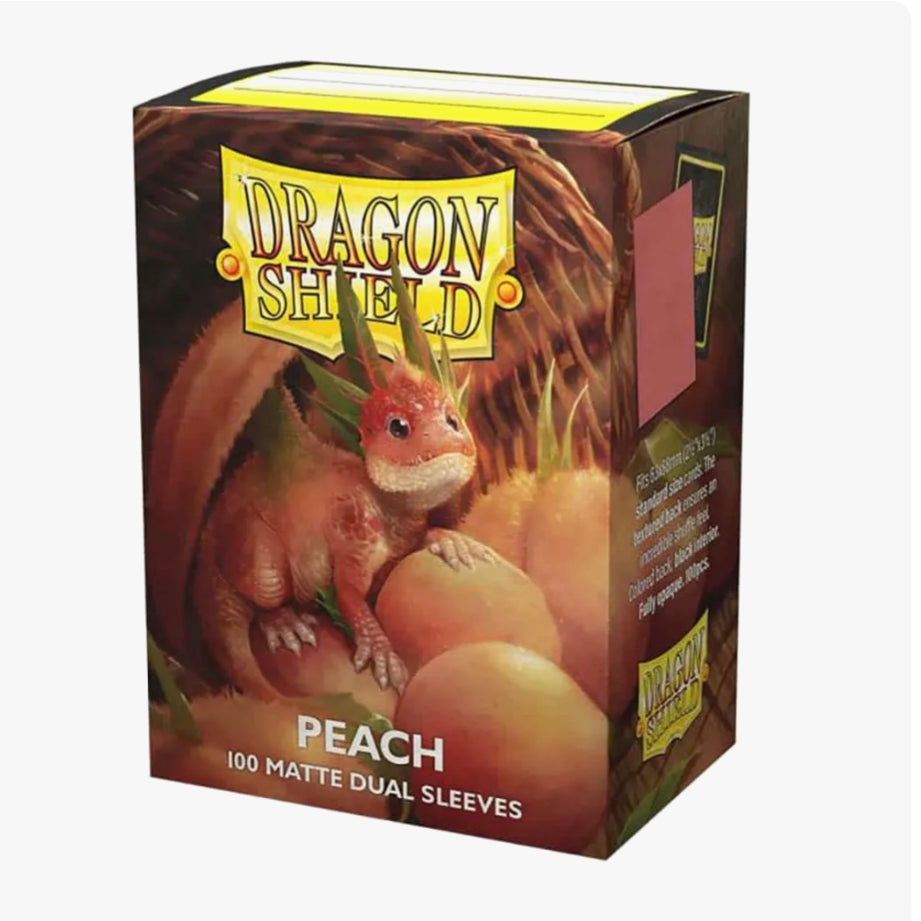 Dragon Shield Dual Matte Standard Sleeves - Peach (100-Pack) - Dragon Shield Card Sleeves