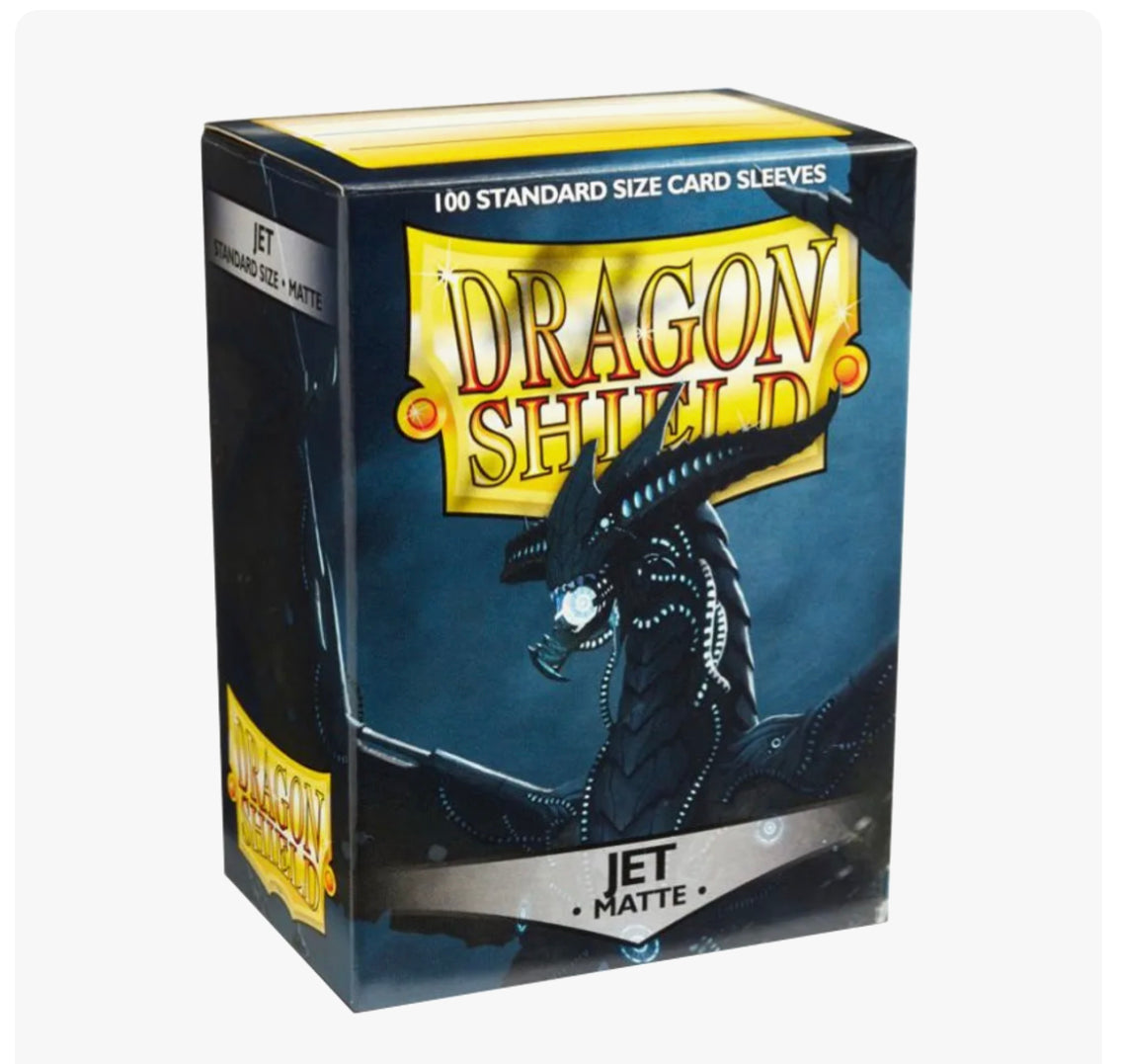 Dragon Shield Matte Sleeves - Jet (100-Pack) - Dragon Shield Card Sleeves