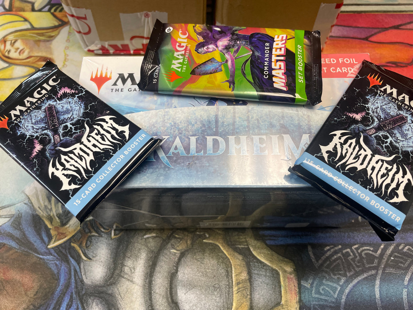 8-7-23 Kaldheim set boosters 5x